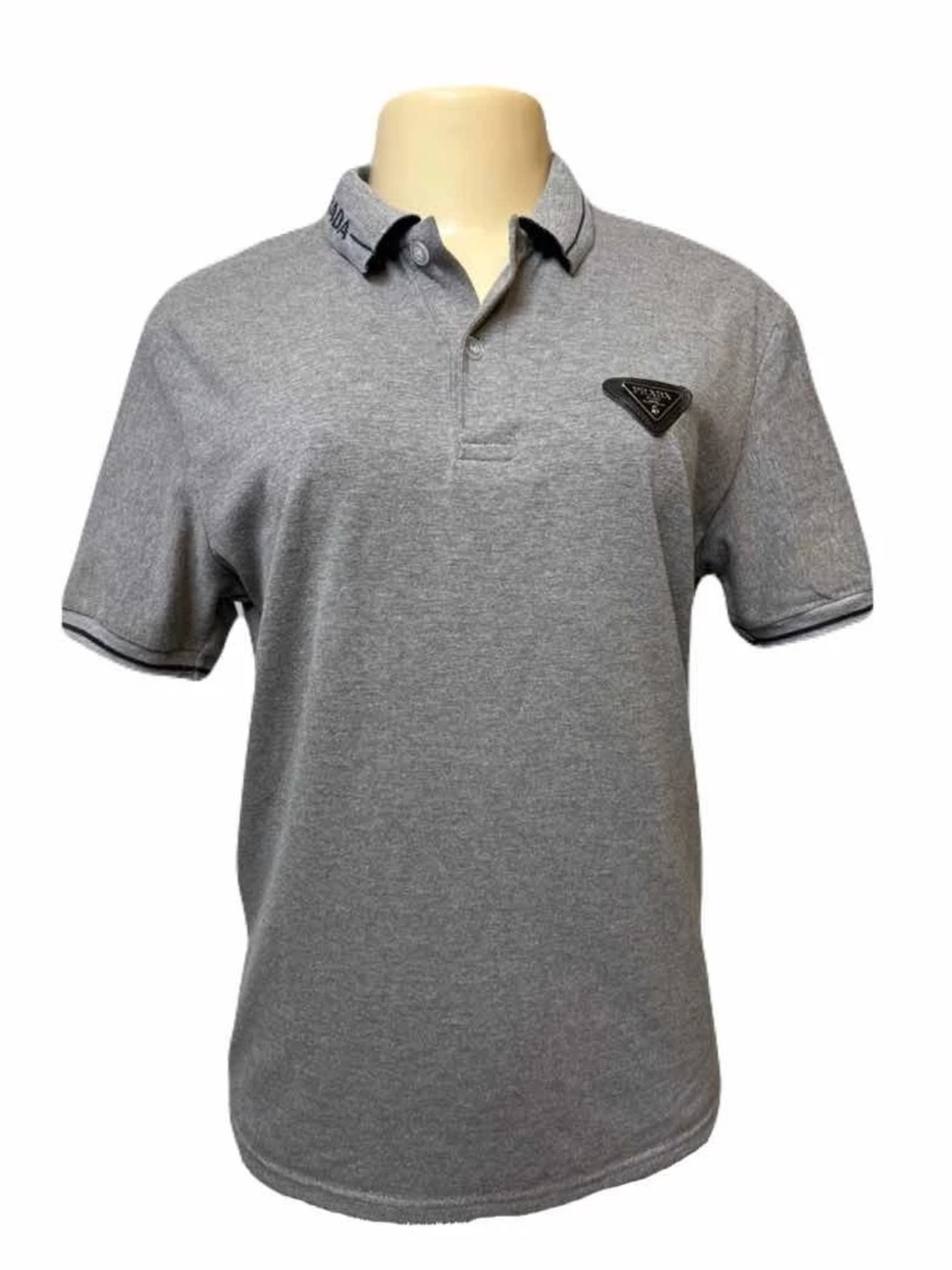 Prada Men's Polo Shirt Short Sleeve Cotton Logo Designer Size XL